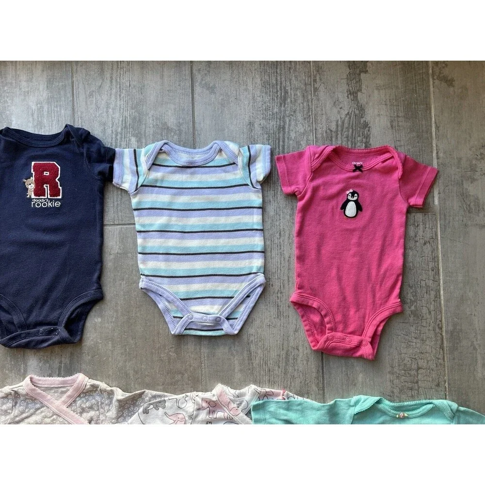 Baby Girl HUGE LOT Outfit Sets Mix & Match Wardrobe 16 Piece Pants Bodysuits 3m